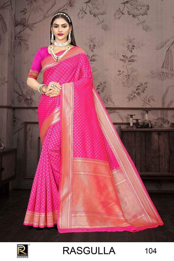 Rasgulla By Ronisha Designer Banarasi Silk Sarees Wholesale Clothing Suppliers In India
